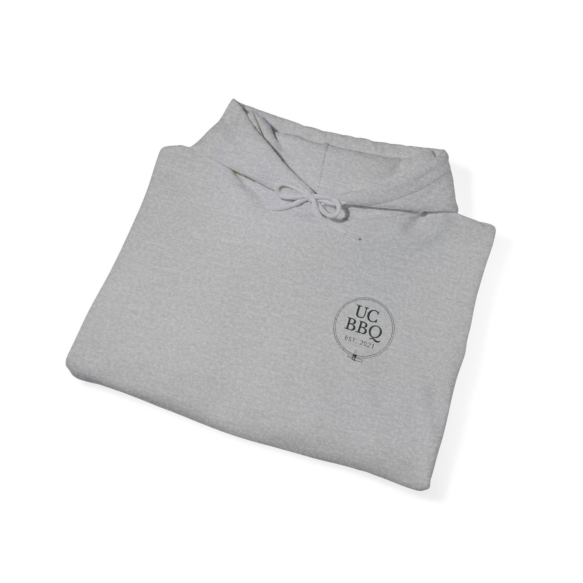Hooded Sweatshirt Uncle Clarence BBQ Monogram Design - Uncle Clarence BBQ