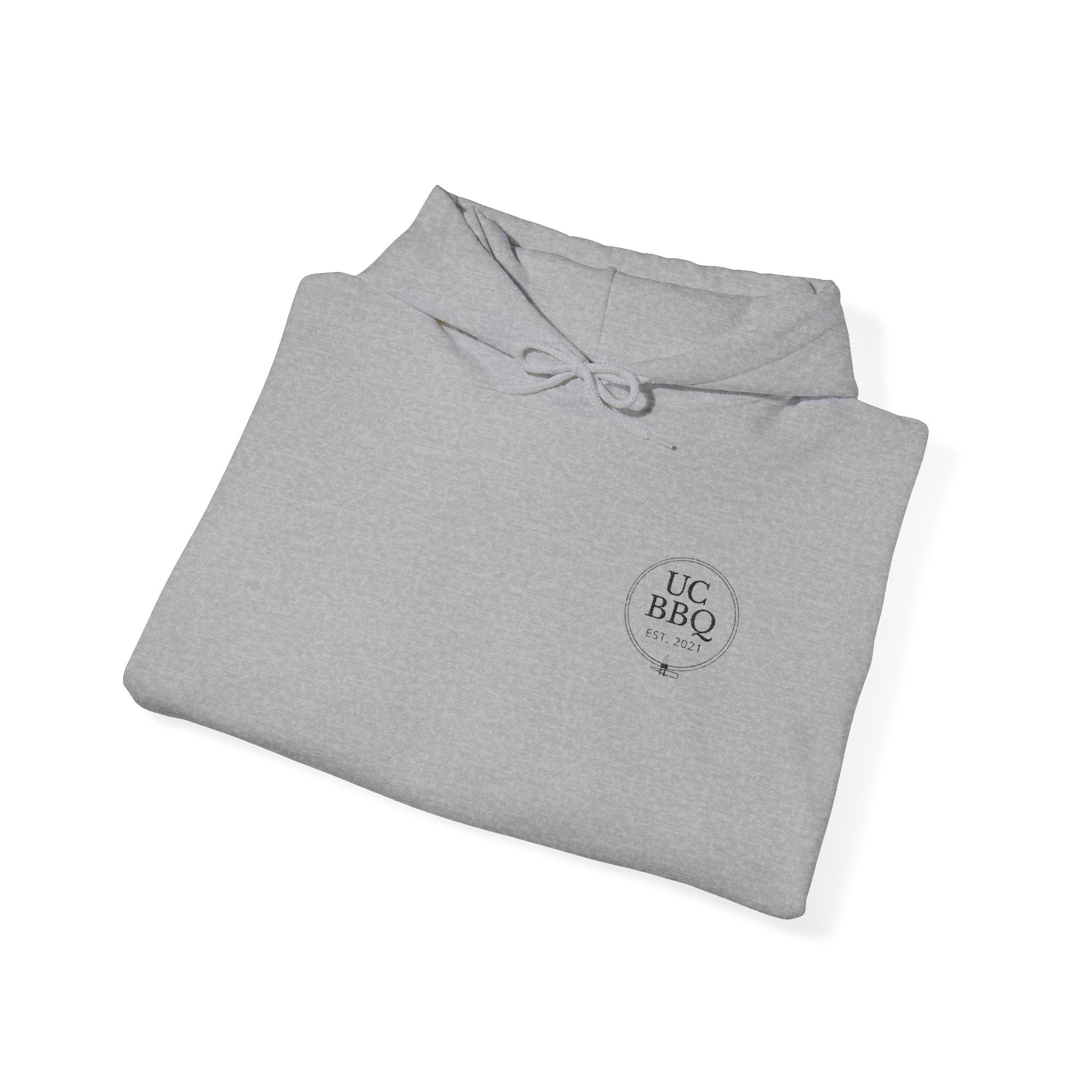 Hooded Sweatshirt Uncle Clarence BBQ Monogram Design - Uncle Clarence BBQ