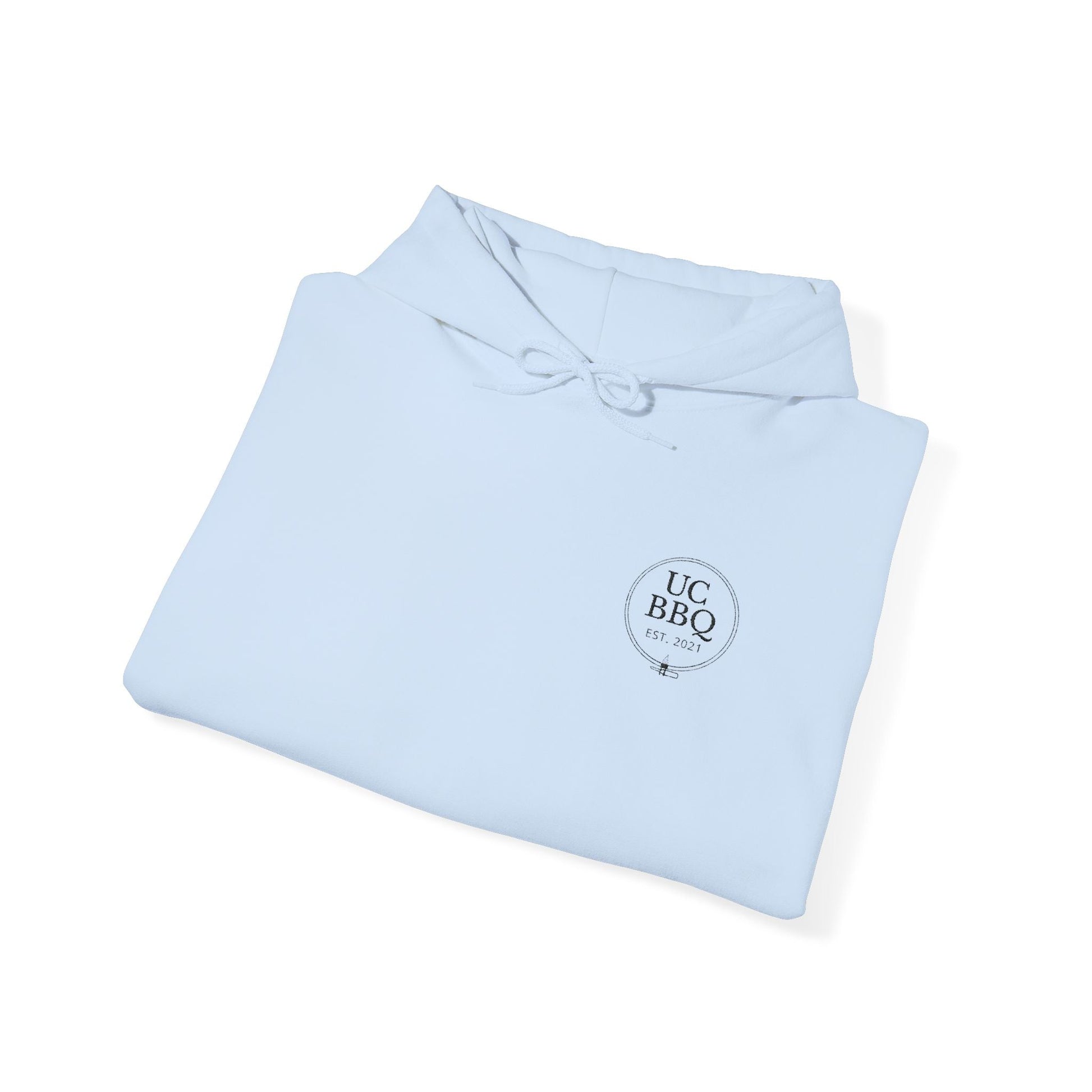 Hooded Sweatshirt Uncle Clarence BBQ Monogram Design - Uncle Clarence BBQ