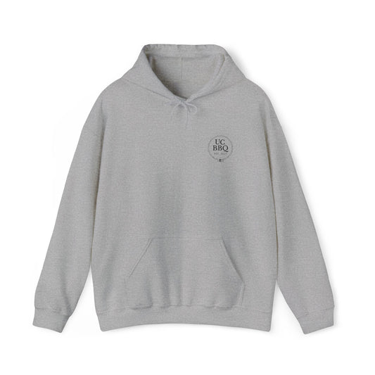 Hooded Sweatshirt Uncle Clarence BBQ Monogram Design - Uncle Clarence BBQ
