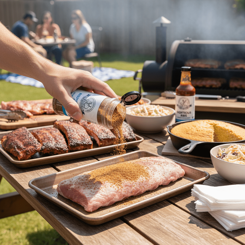 Righteous Ribs Rub | Bold Flavor, Lower Sodium BBQ Seasoning - Uncle Clarence BBQ