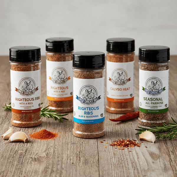 Righteous Ribs Rub Seasoning – 12 - Pack Case | Uncle Clarence BBQ Wholesale - Uncle Clarence BBQ