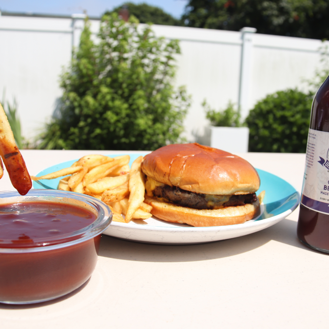 Blueberry-Infused Uncle Clarence BBQ Original BBQ Sauce.