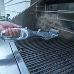 Steam barbecue cleaner tool designed for effective cleaning of grill grates and surfaces