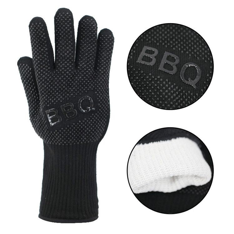 UCBBQ Everyday Non - Slip BBQ Gloves – Affordable Heat - Resistant Cotton & Silicone Grip - Uncle Clarence BBQ