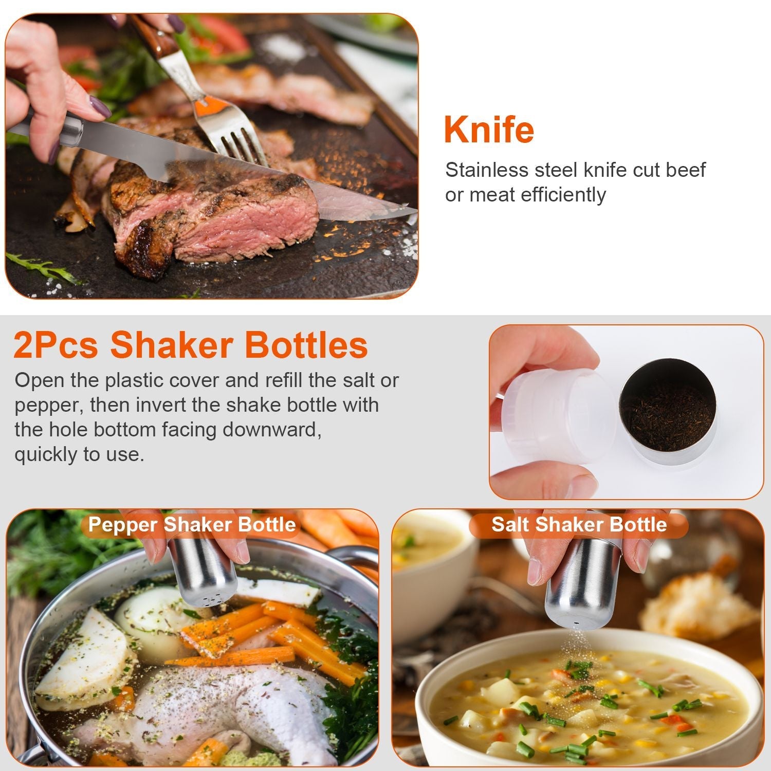 UCBBQ Premium 20 - Piece Stainless Steel Grill Tool Kit - Uncle Clarence BBQ