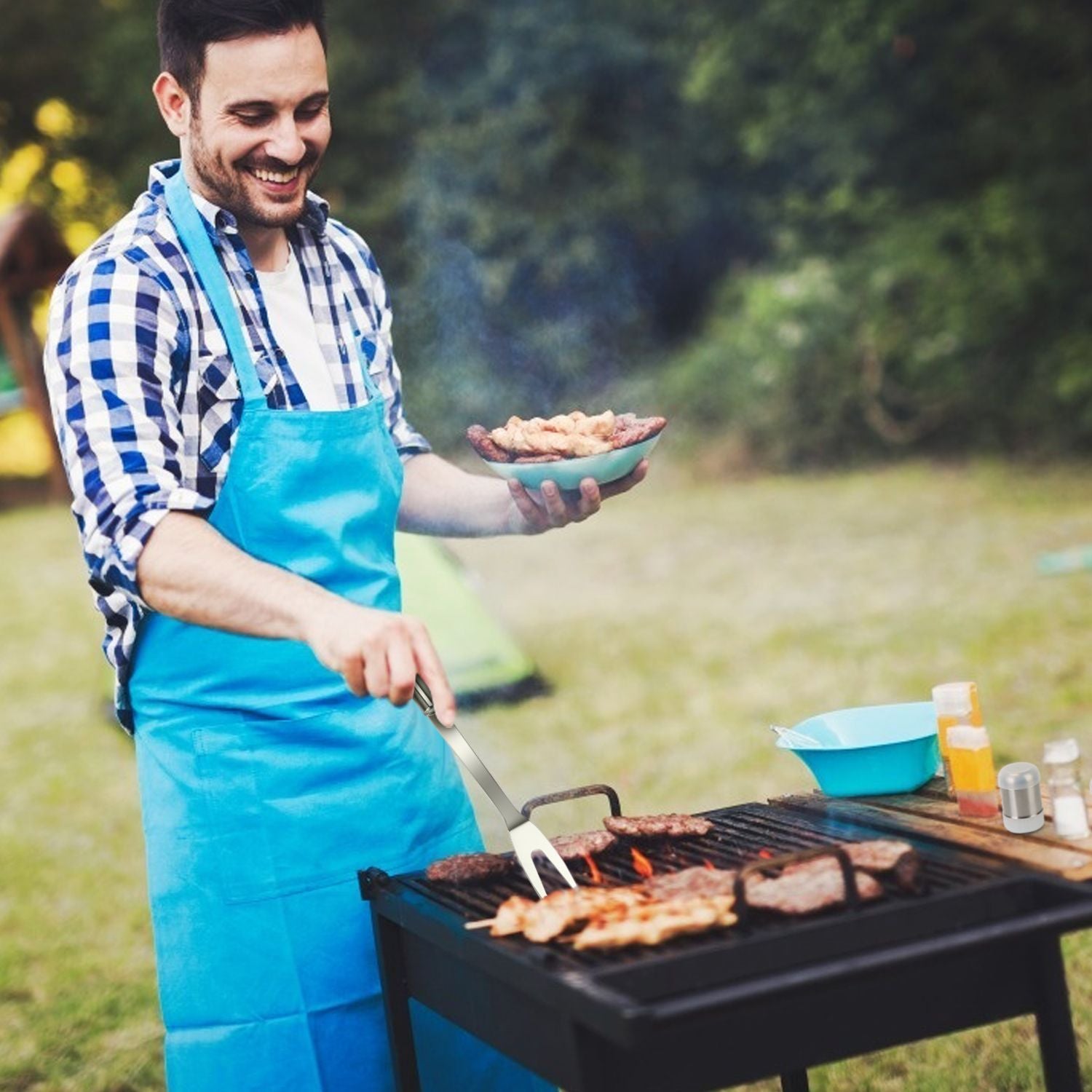 UCBBQ Premium 20 - Piece Stainless Steel Grill Tool Kit - Uncle Clarence BBQ