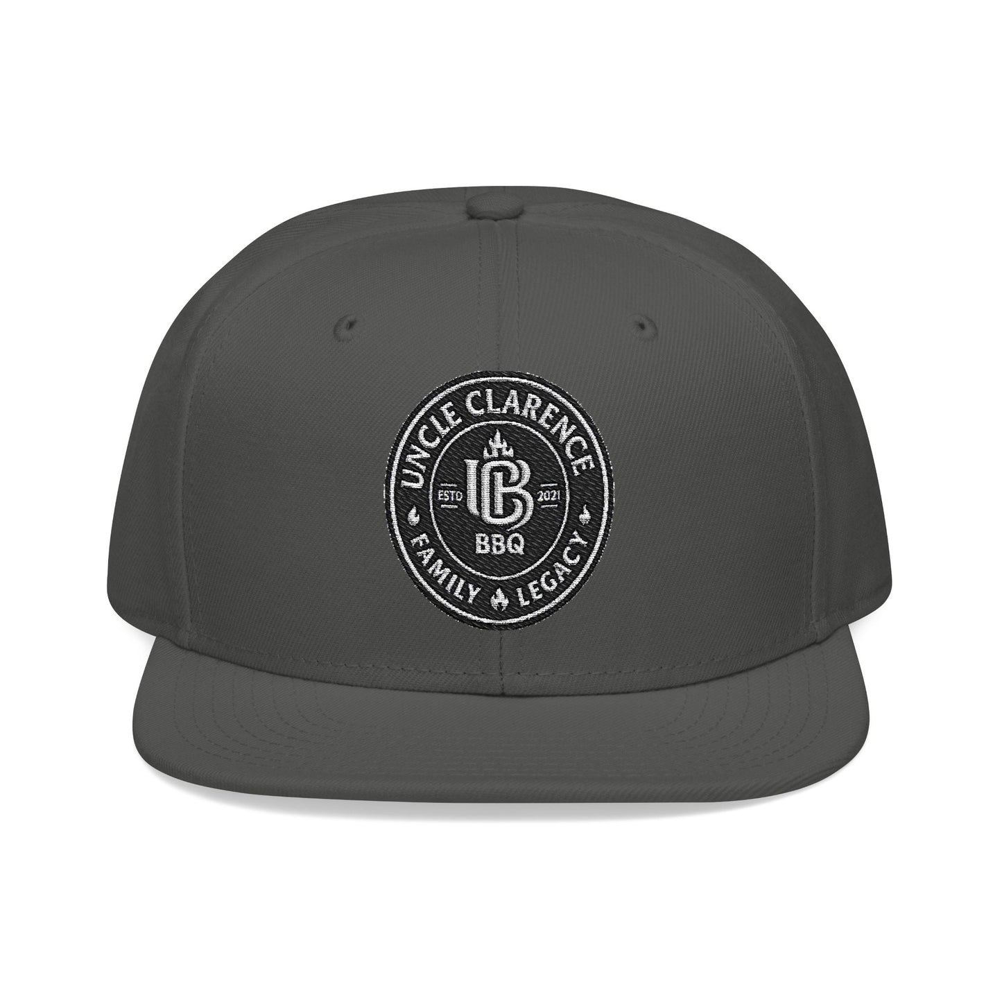 UCBBQ Premium Embroidered Monogram Snapback – Multiple Colors - Uncle Clarence BBQ