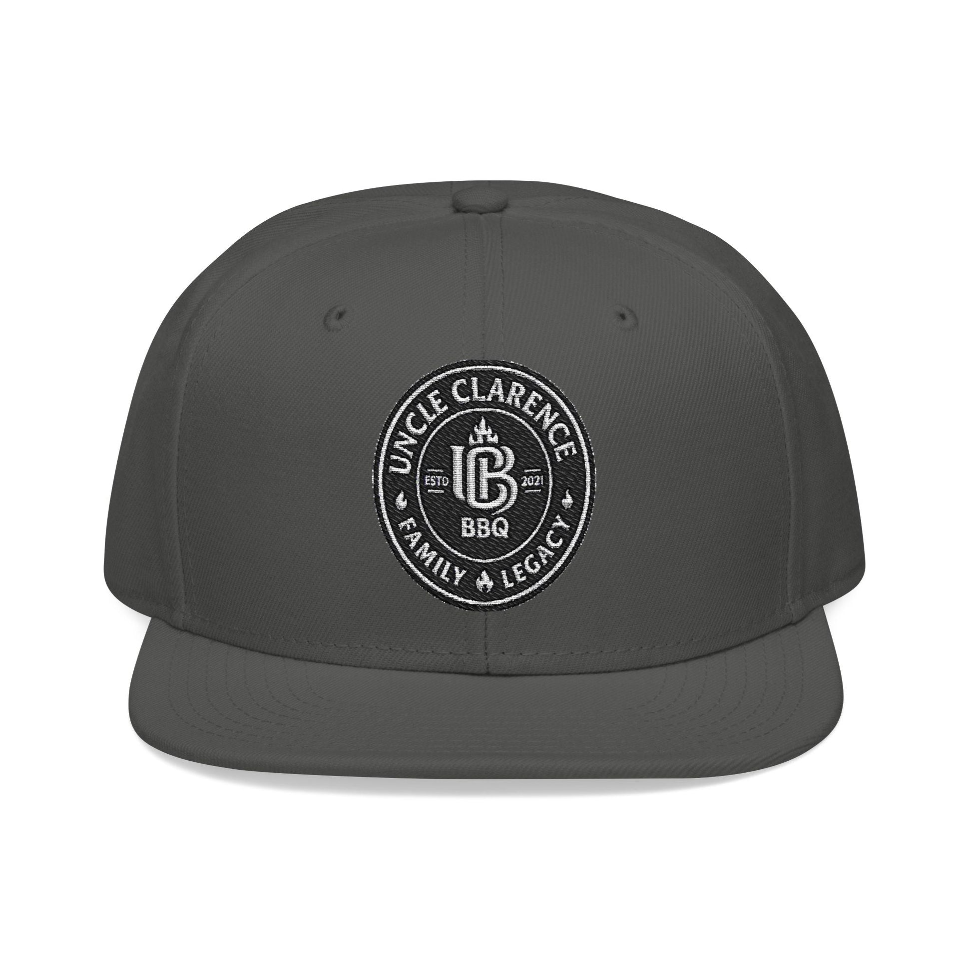 UCBBQ Premium Embroidered Monogram Snapback – Multiple Colors - Uncle Clarence BBQ