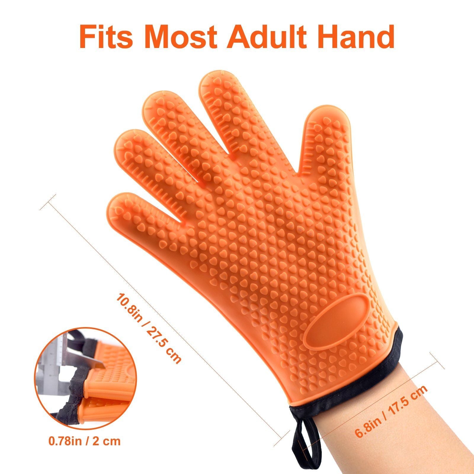 UCBBQ Silicone Smoker Oven Gloves – Non - Slip, Waterproof, Heat - Resistant BBQ Gloves - Uncle Clarence BBQ