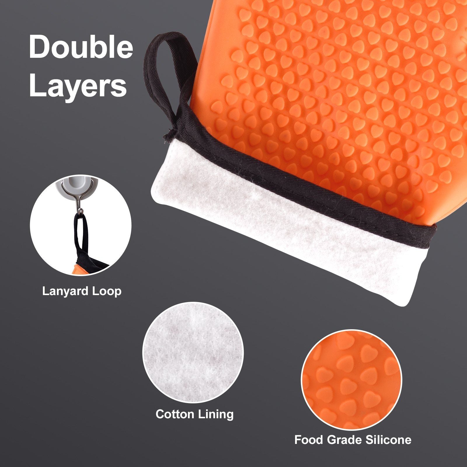 UCBBQ Silicone Smoker Oven Gloves – Non - Slip, Waterproof, Heat - Resistant BBQ Gloves - Uncle Clarence BBQ