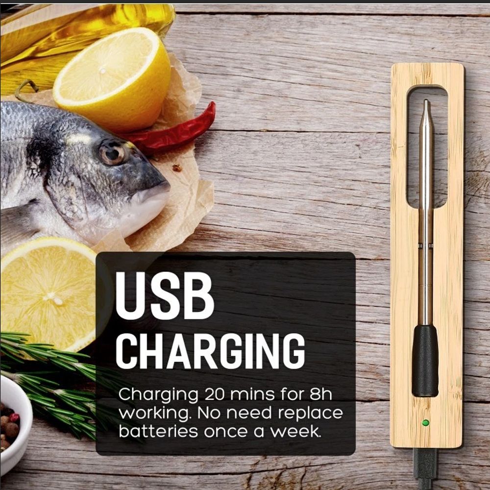 📡 UCBBQ Wireless Probe Meat Thermometer (165ft Range) - Uncle Clarence BBQ