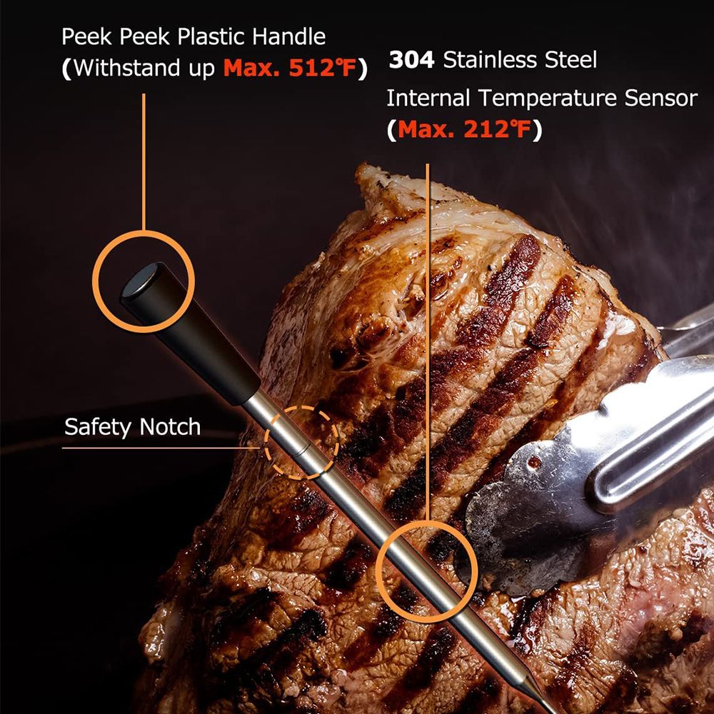 📡 UCBBQ Wireless Probe Meat Thermometer (165ft Range) - Uncle Clarence BBQ