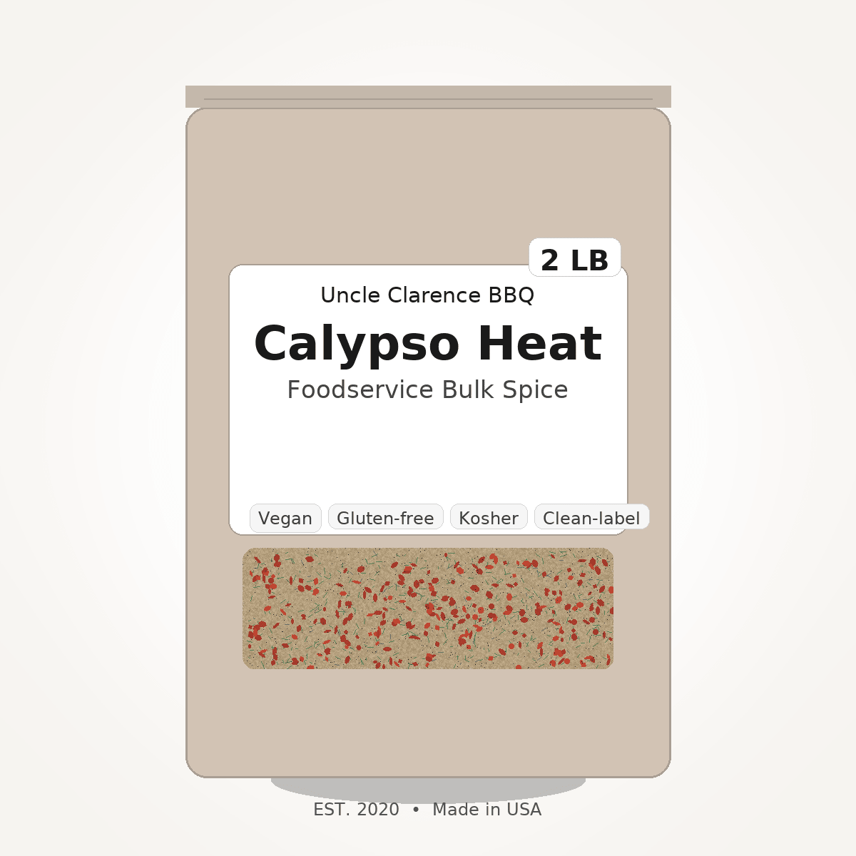 Uncle Clarence BBQ Calypso Heat — Foodservice Bulk - Uncle Clarence BBQ