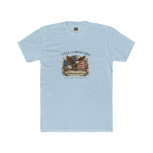 Uncle Clarence BBQ Heritage Eagle Shirt – Vintage Americana Patriotic T-Shirt - Uncle Clarence BBQ