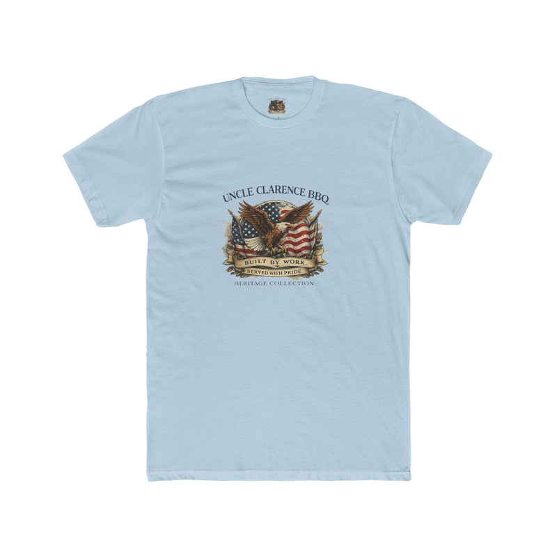Uncle Clarence BBQ Heritage Eagle Shirt – Vintage Americana Patriotic T-Shirt - Uncle Clarence BBQ