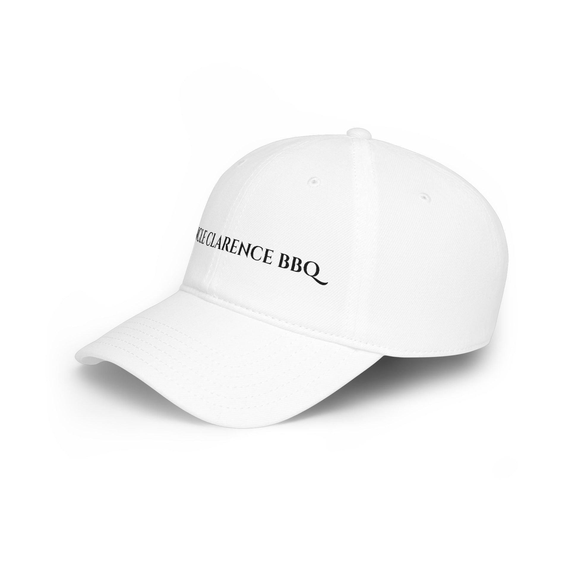 Uncle Clarence BBQ Legacy Hat – Premium White Embroidered Cotton Golf Hat - Uncle Clarence BBQ