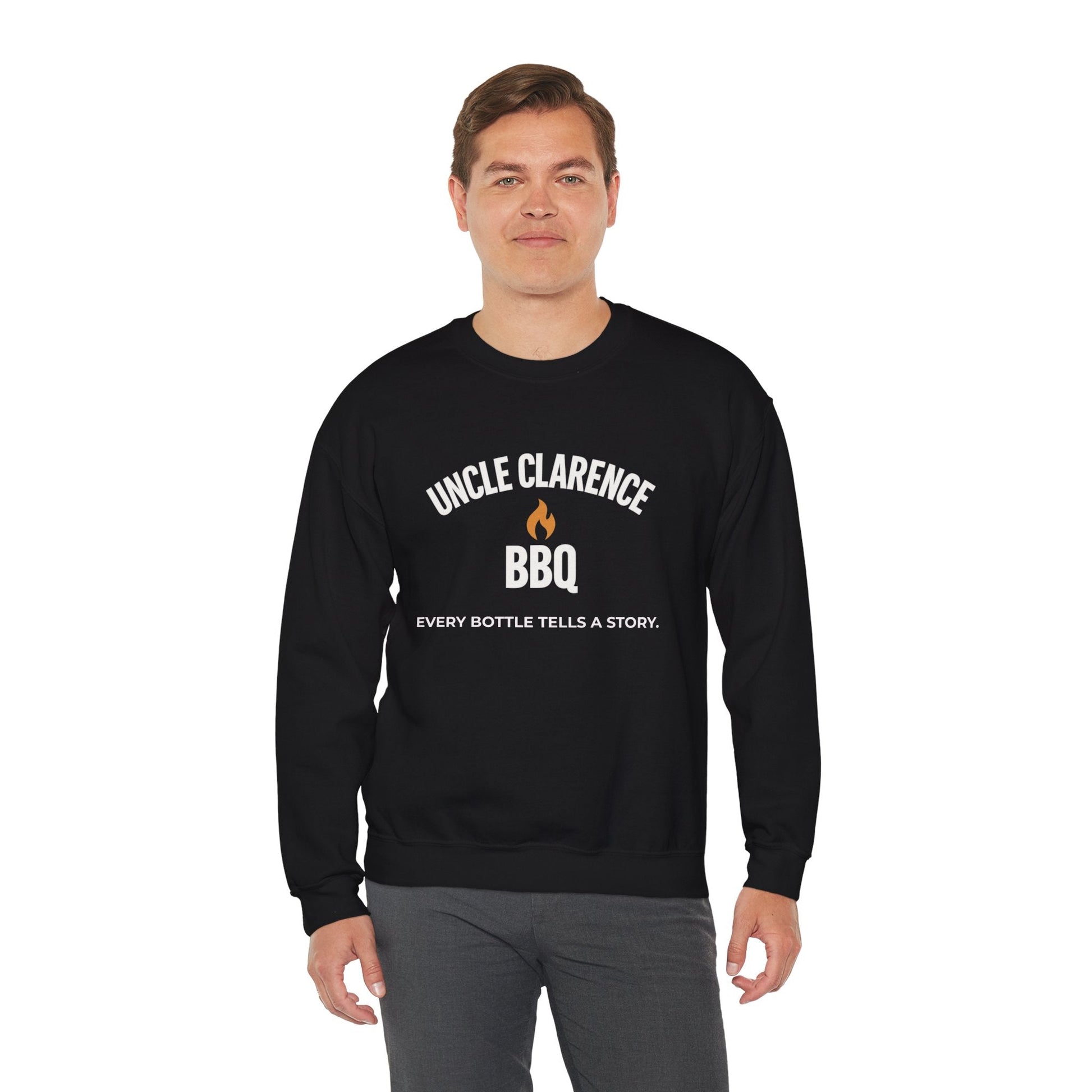 Uncle Clarence BBQ Premium Crewneck Sweatshirt – Heritage Lifestyle Collection - Uncle Clarence BBQ