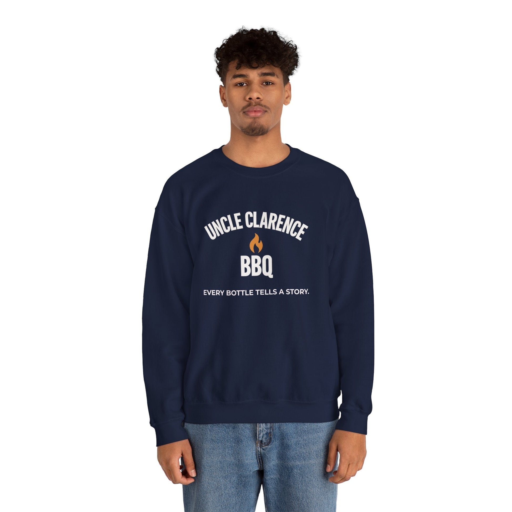 Uncle Clarence BBQ Premium Crewneck Sweatshirt – Heritage Lifestyle Collection - Uncle Clarence BBQ