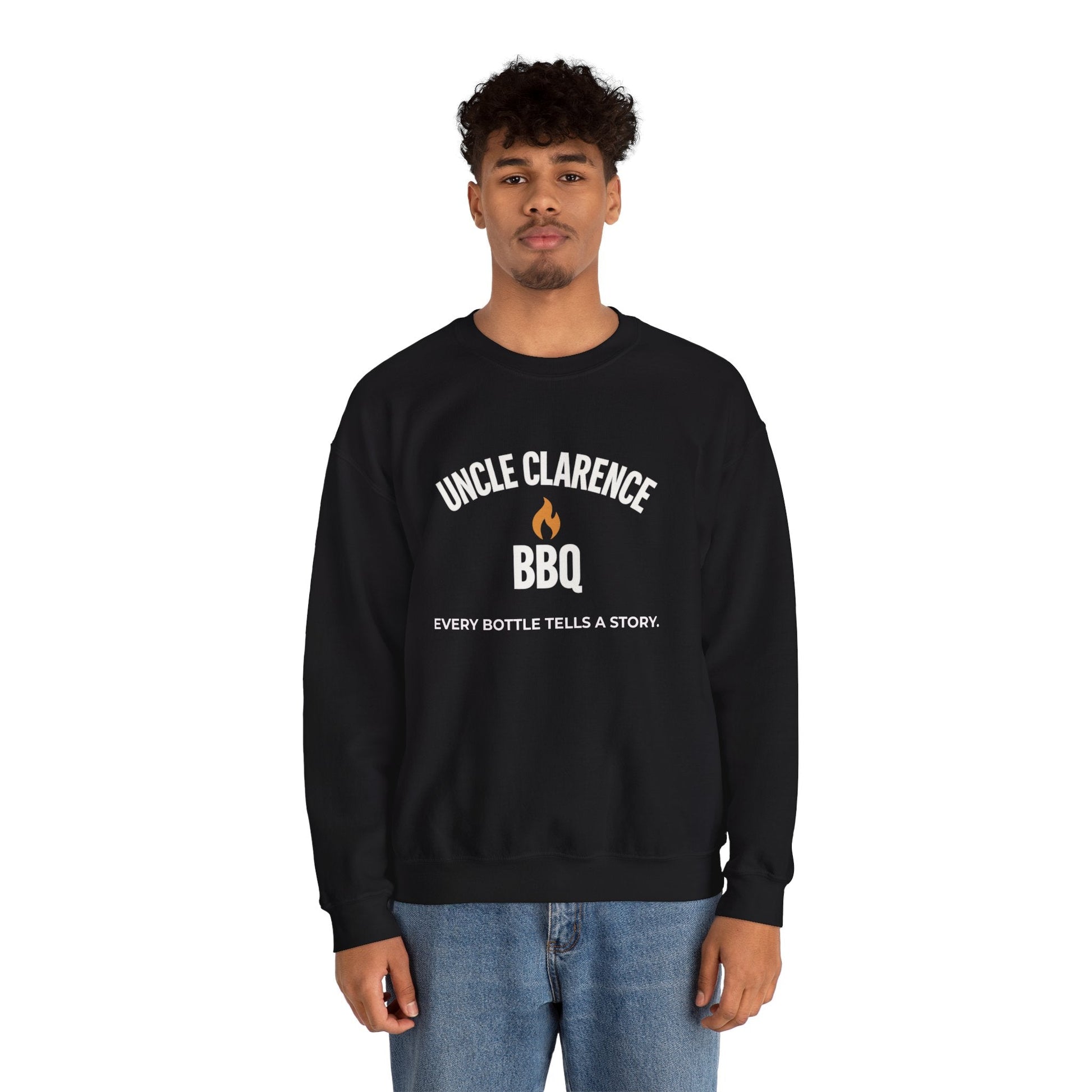 Uncle Clarence BBQ Premium Crewneck Sweatshirt – Heritage Lifestyle Collection - Uncle Clarence BBQ