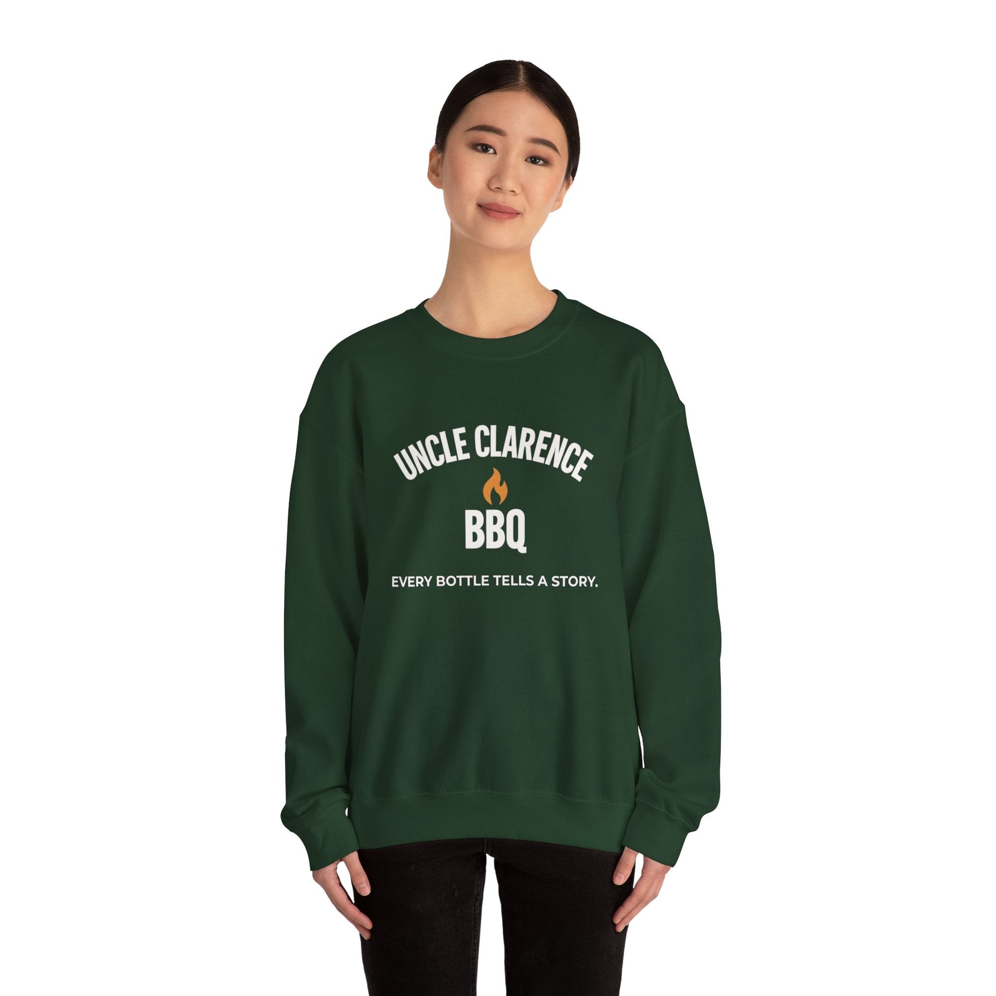 Uncle Clarence BBQ Premium Crewneck Sweatshirt – Heritage Lifestyle Collection - Uncle Clarence BBQ