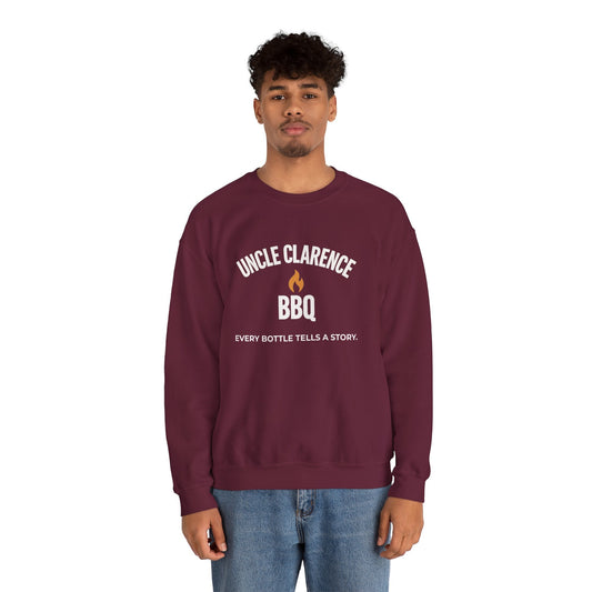 Uncle Clarence BBQ Premium Crewneck Sweatshirt – Heritage Lifestyle Collection - Uncle Clarence BBQ