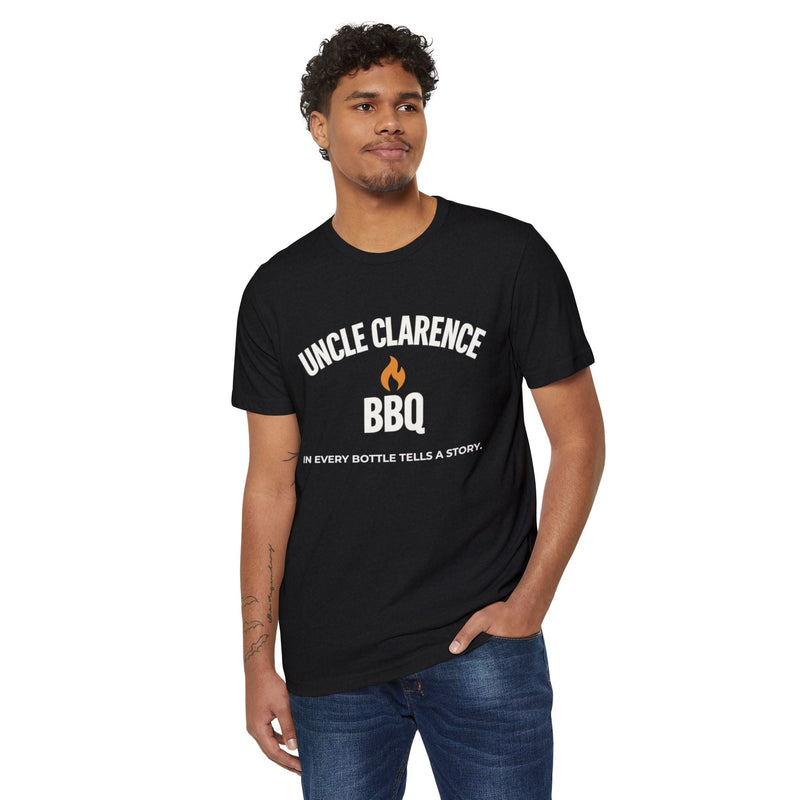 Uncle Clarence BBQ Premium Tee – In Every Bottle Tells a Story - Uncle Clarence BBQ