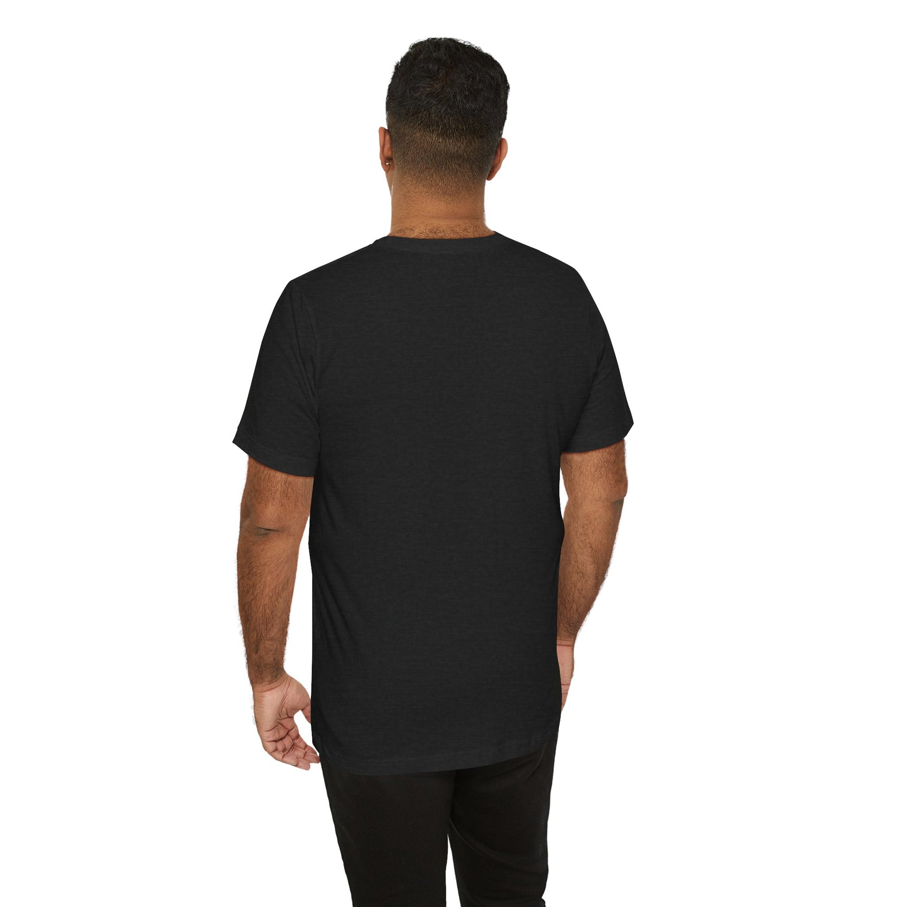 Back view of Revolution BBQ flavors t-shirt in black, perfect for barbecue enthusiasts