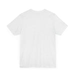 Back view of Revolution BBQ flavors t-shirt in light gray color, perfect for grilling enthusiasts