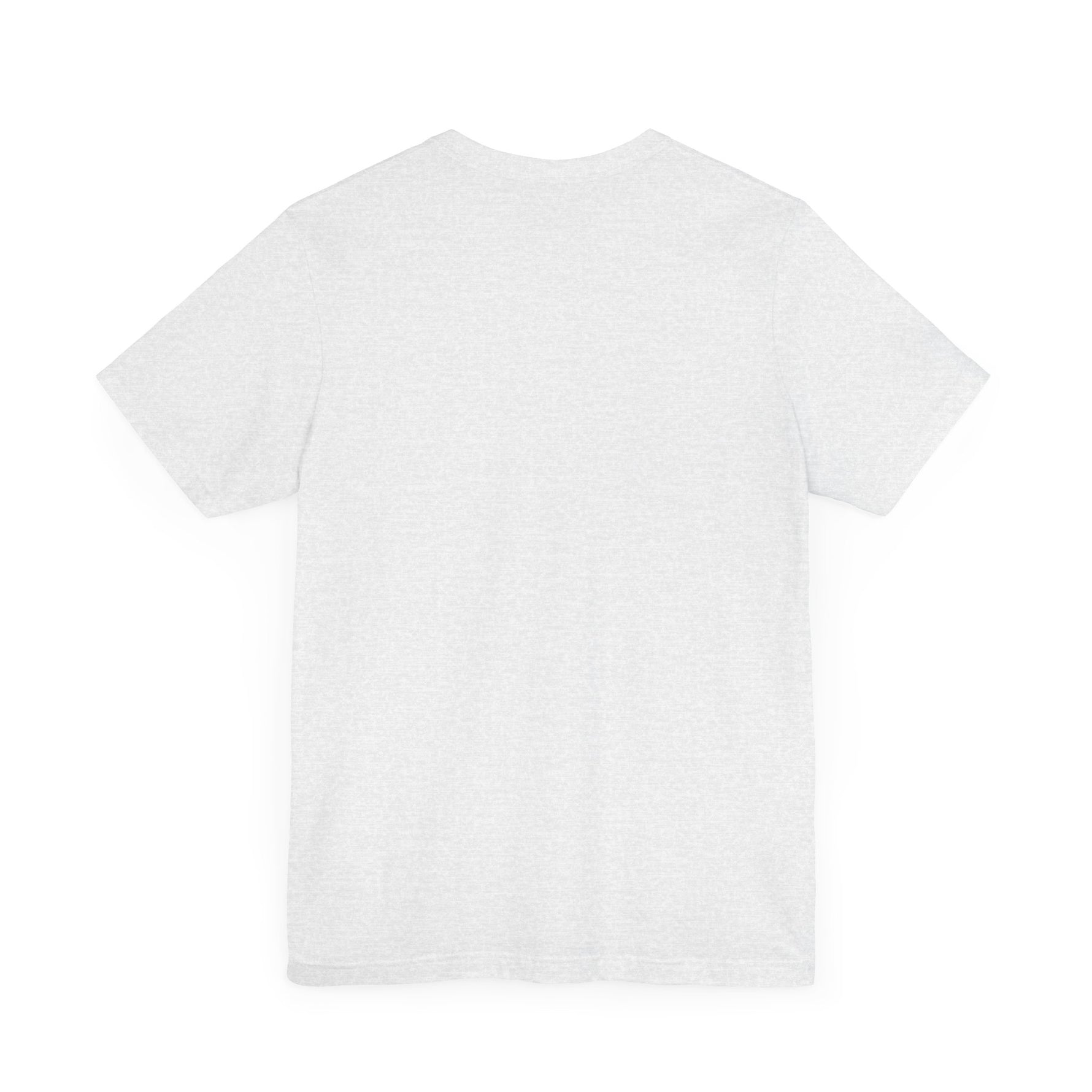 Back view of Revolution BBQ flavors t-shirt in light gray color, perfect for grilling enthusiasts