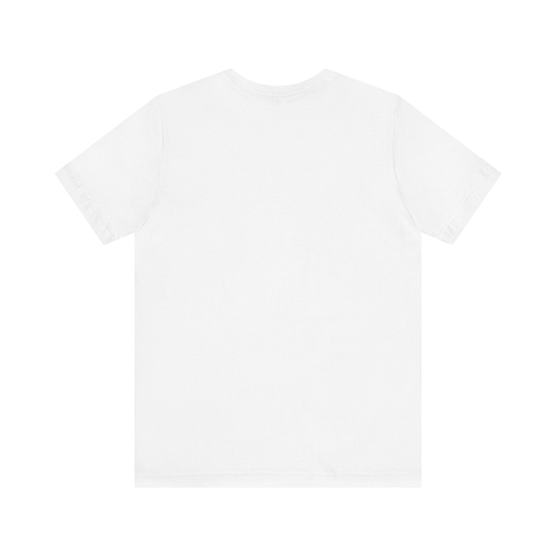 Back view of a Revolution BBQ flavors t-shirt in white, perfect for grilling enthusiasts