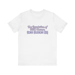 White Revolution BBQ flavors t-shirt featuring Uncle Clarence BBQ text design