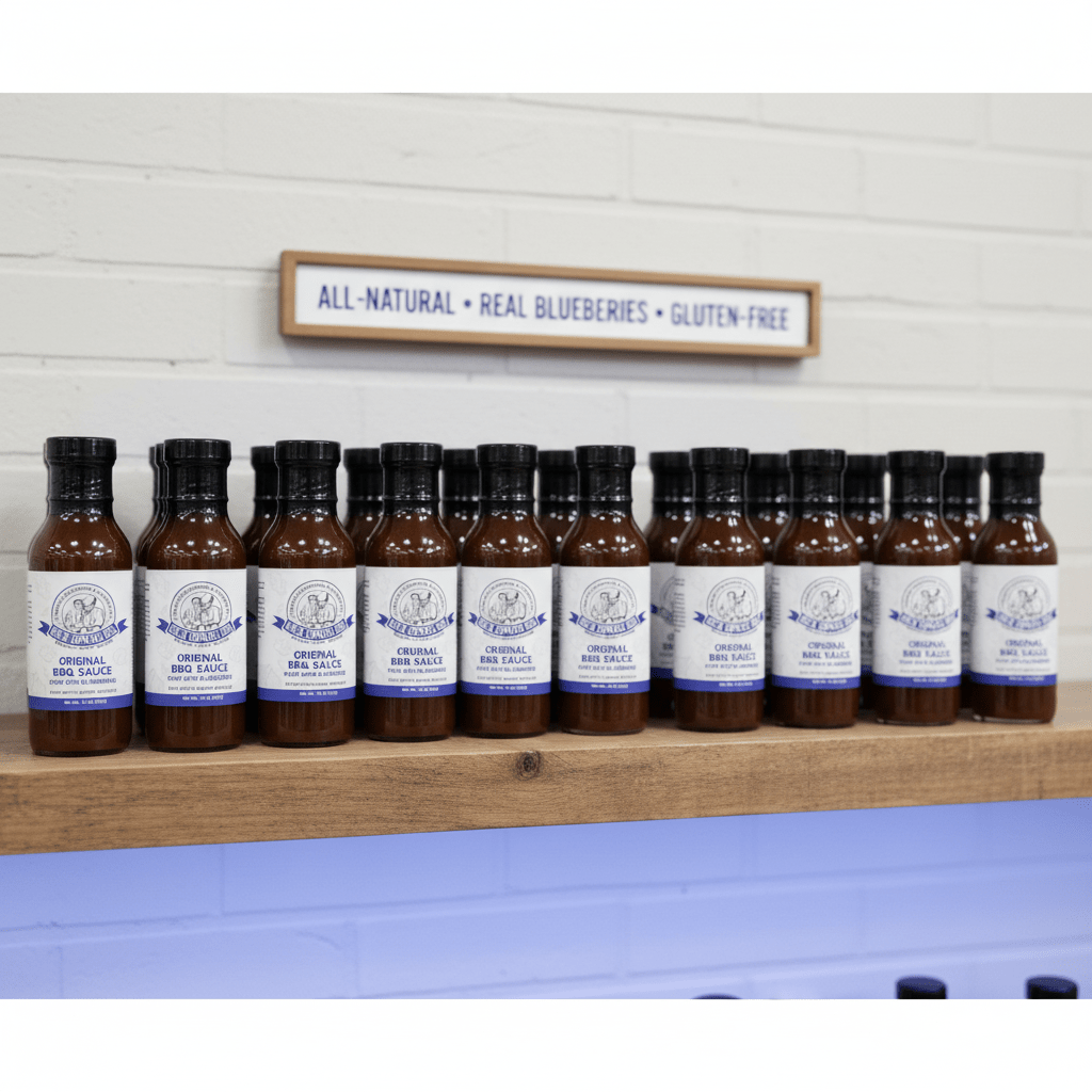 Uncle Clarence BBQ Sauce – Original Blueberry (14 oz) Gluten - Free - Uncle Clarence BBQ