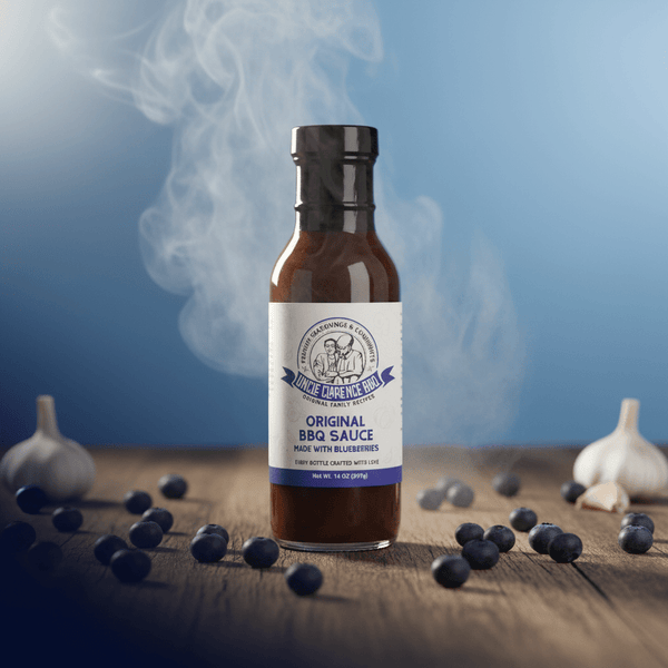 Uncle Clarence BBQ Sauce – Original Blueberry (14 oz) Gluten - Free - Uncle Clarence BBQ