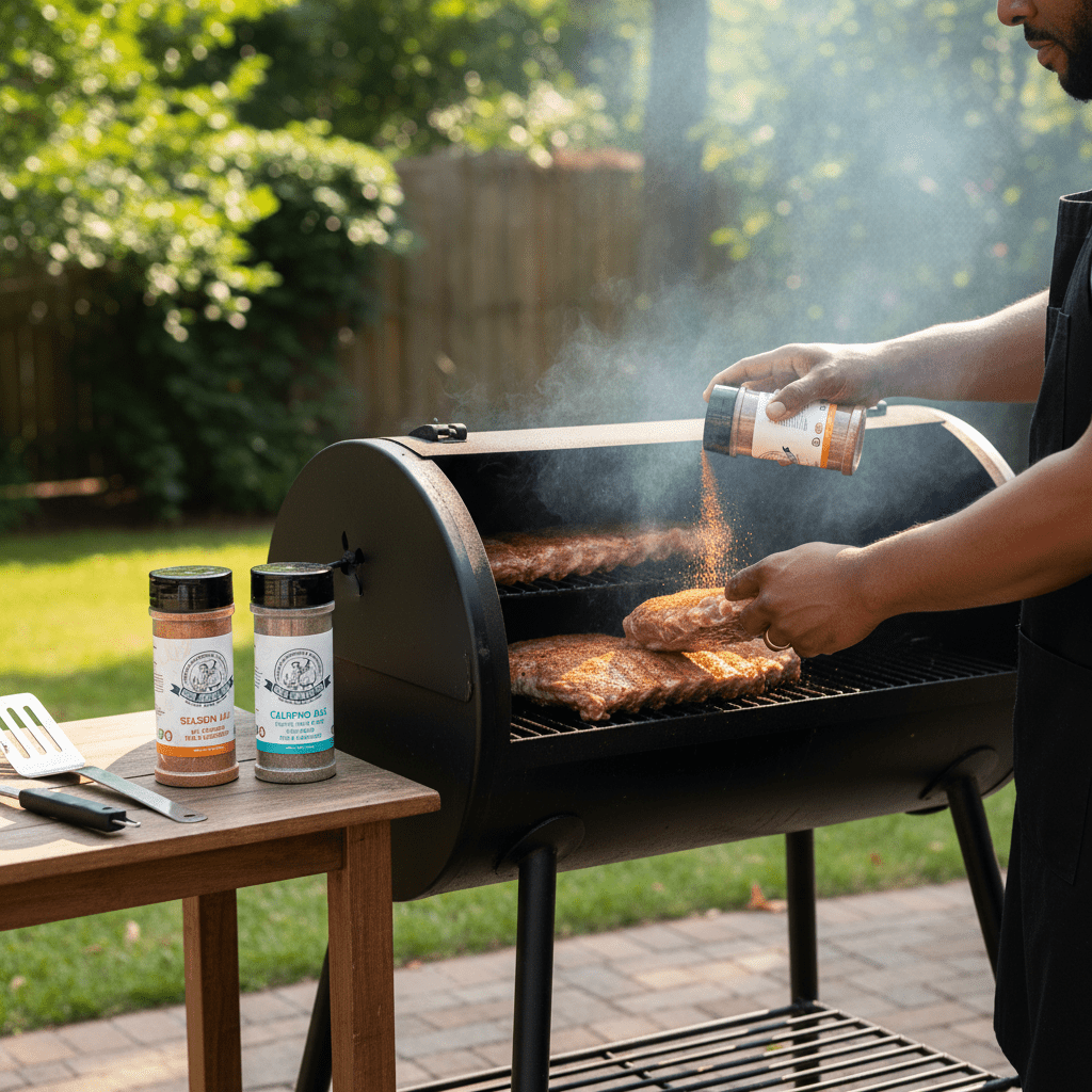 Uncle Clarence BBQ Spice Trio Gift Box – Righteous Ribs With a Kick • Season All • Calypso Heat - Uncle Clarence BBQ
