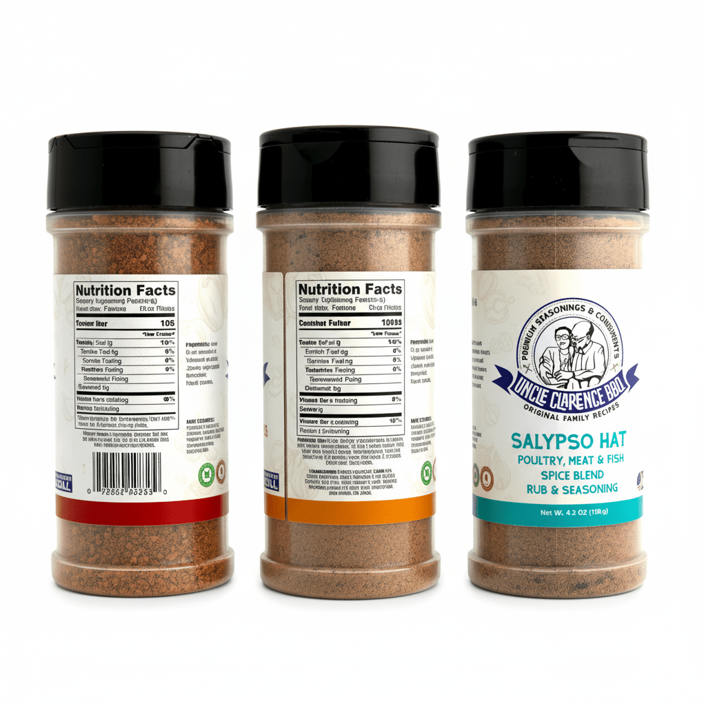 Uncle Clarence BBQ Spice Trio Gift Box – Righteous Ribs With a Kick • Season All • Calypso Heat - Uncle Clarence BBQ