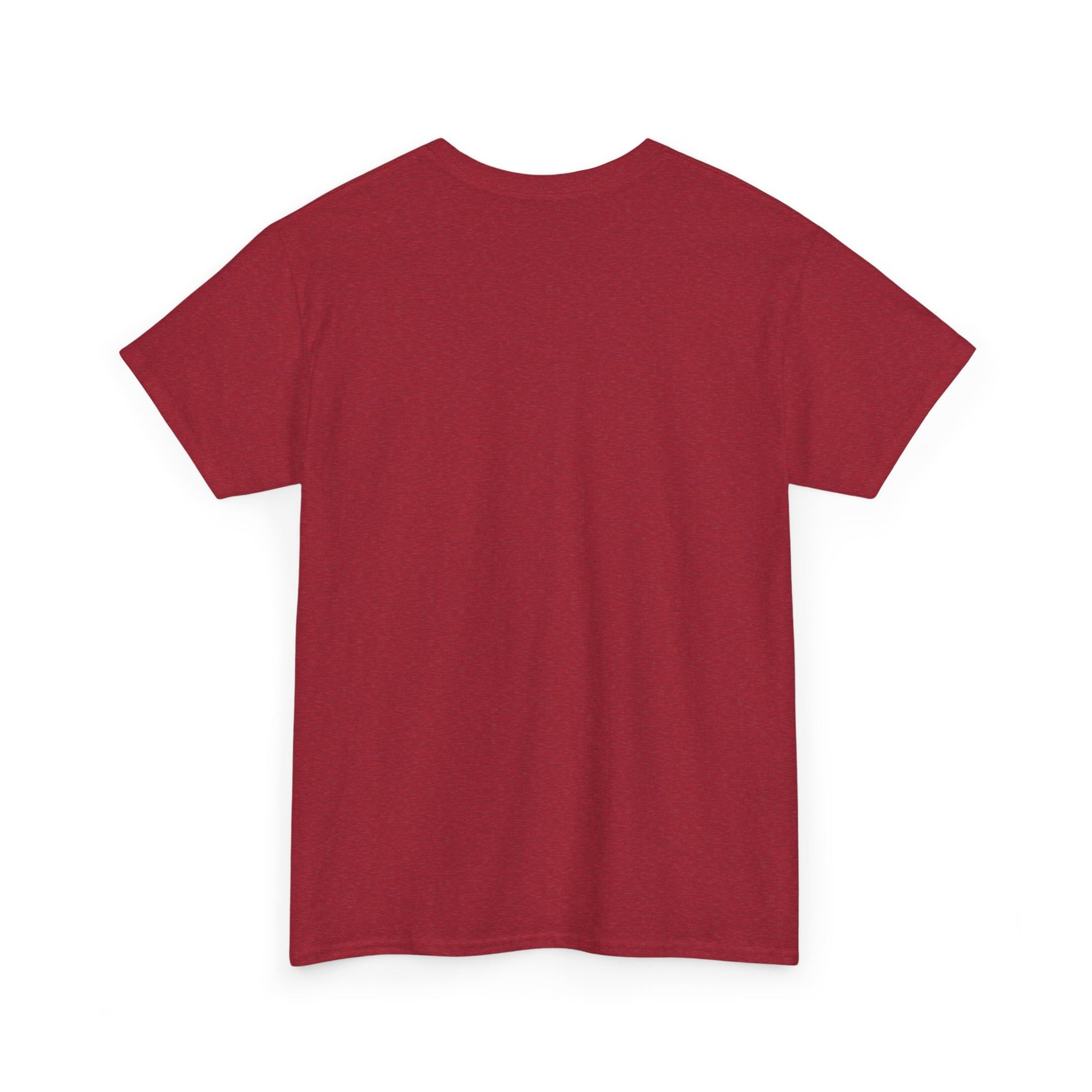 Back view of Uncle Clarence BBQ T-Shirt in maroon, perfect for casual summer outings