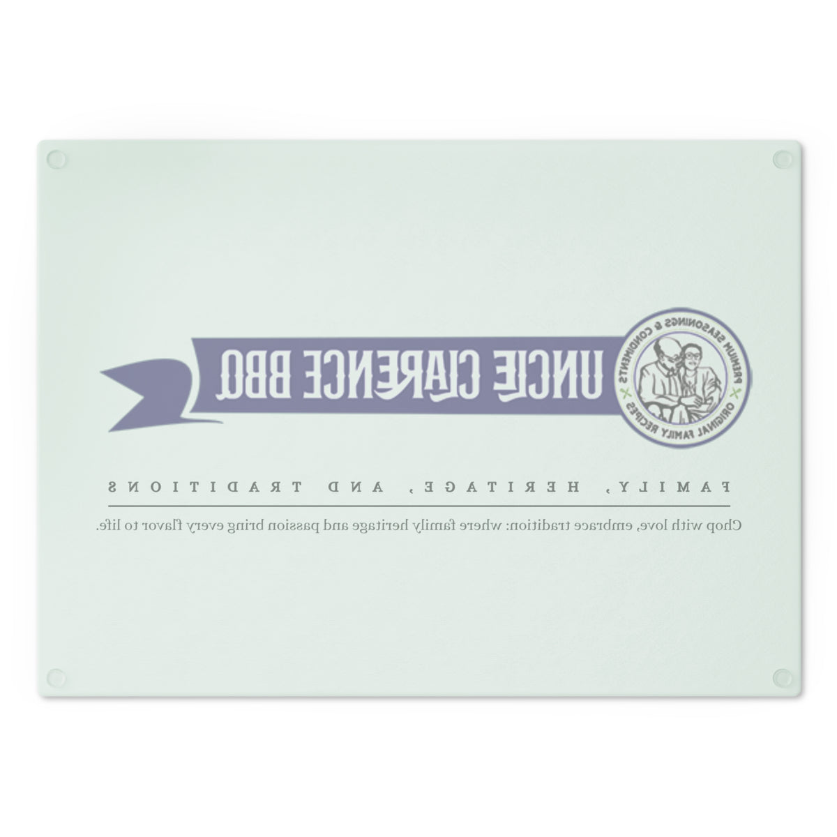 Traditional Barbecue Cutting Board with Customizable Family Heritage Design and Elegant Finish