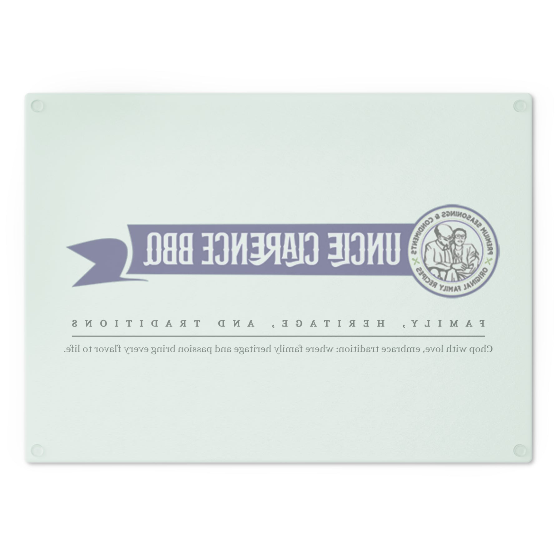 Traditional Barbecue Cutting Board with Customizable Family Heritage Design and Elegant Finish
