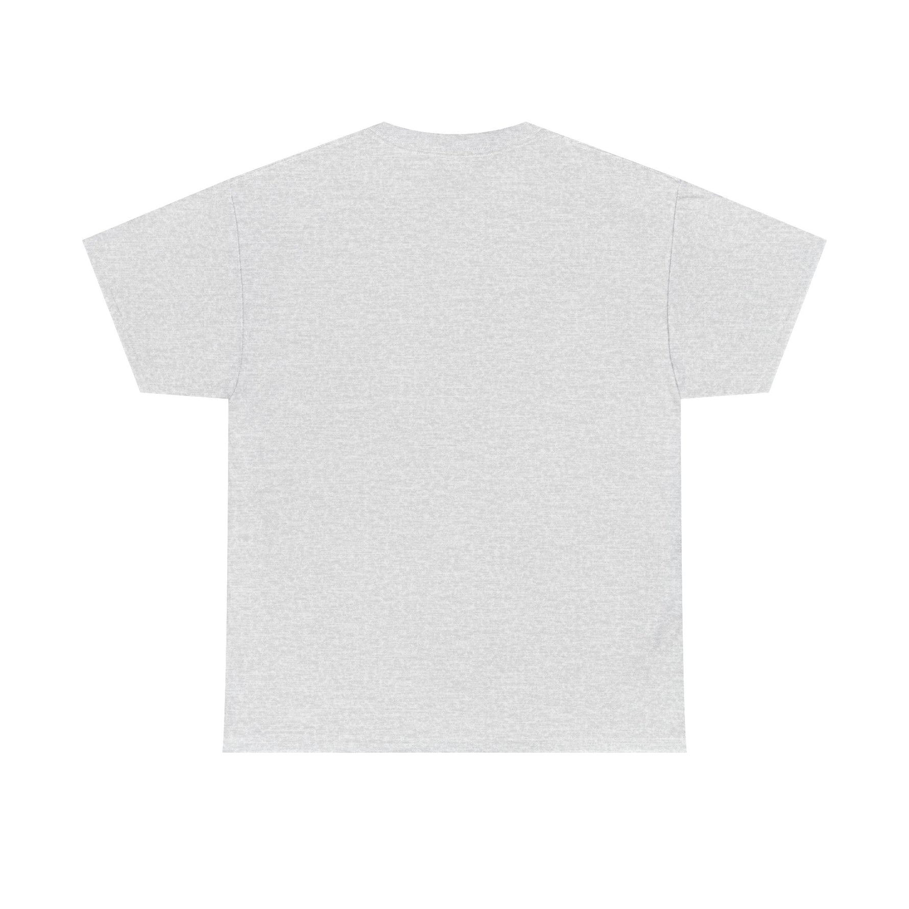 Back view of the Uncle Clarence BBQ T-Shirt in light grey, perfect for summer cookouts