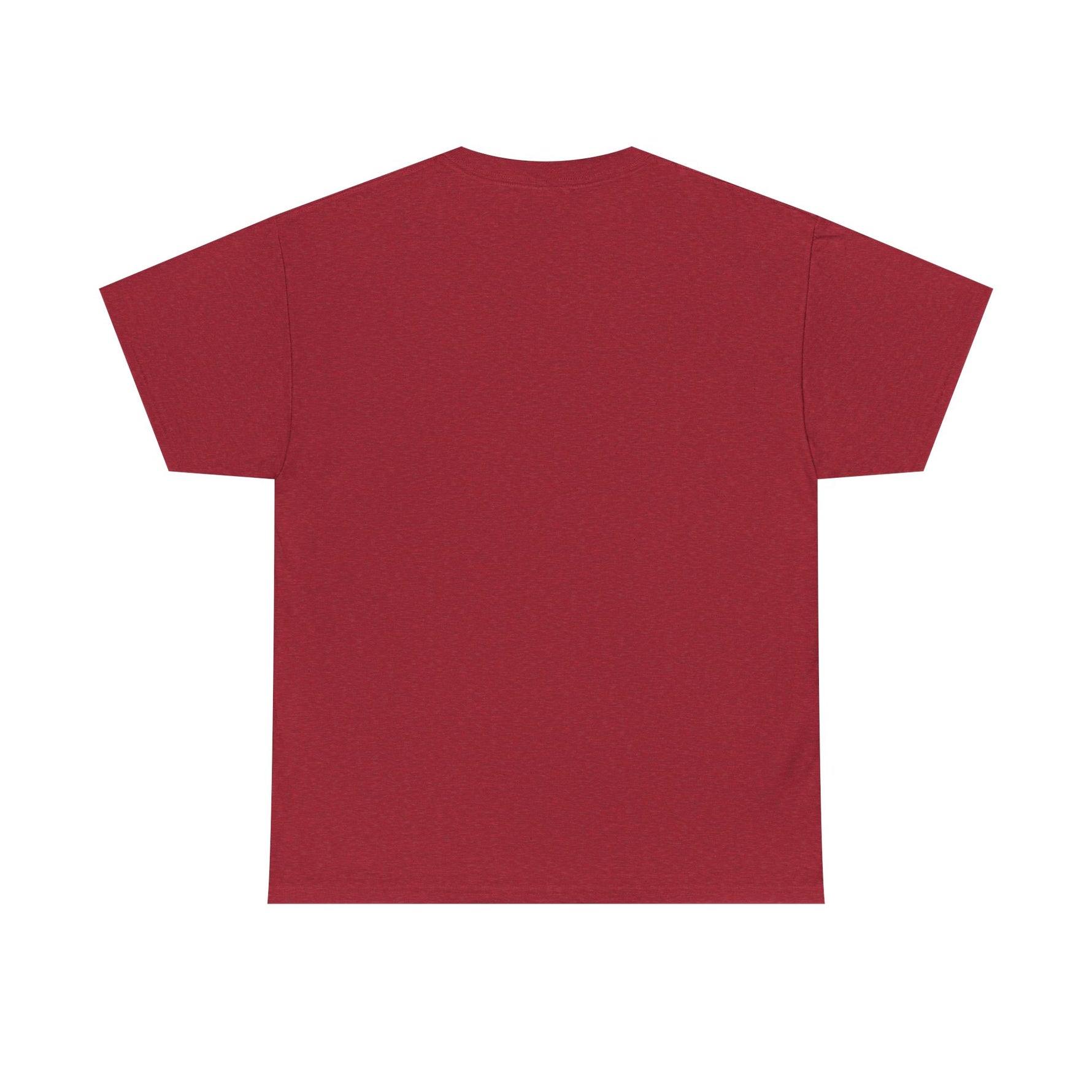 Back view of the Uncle Clarence BBQ T-Shirt in maroon color for casual style and comfort