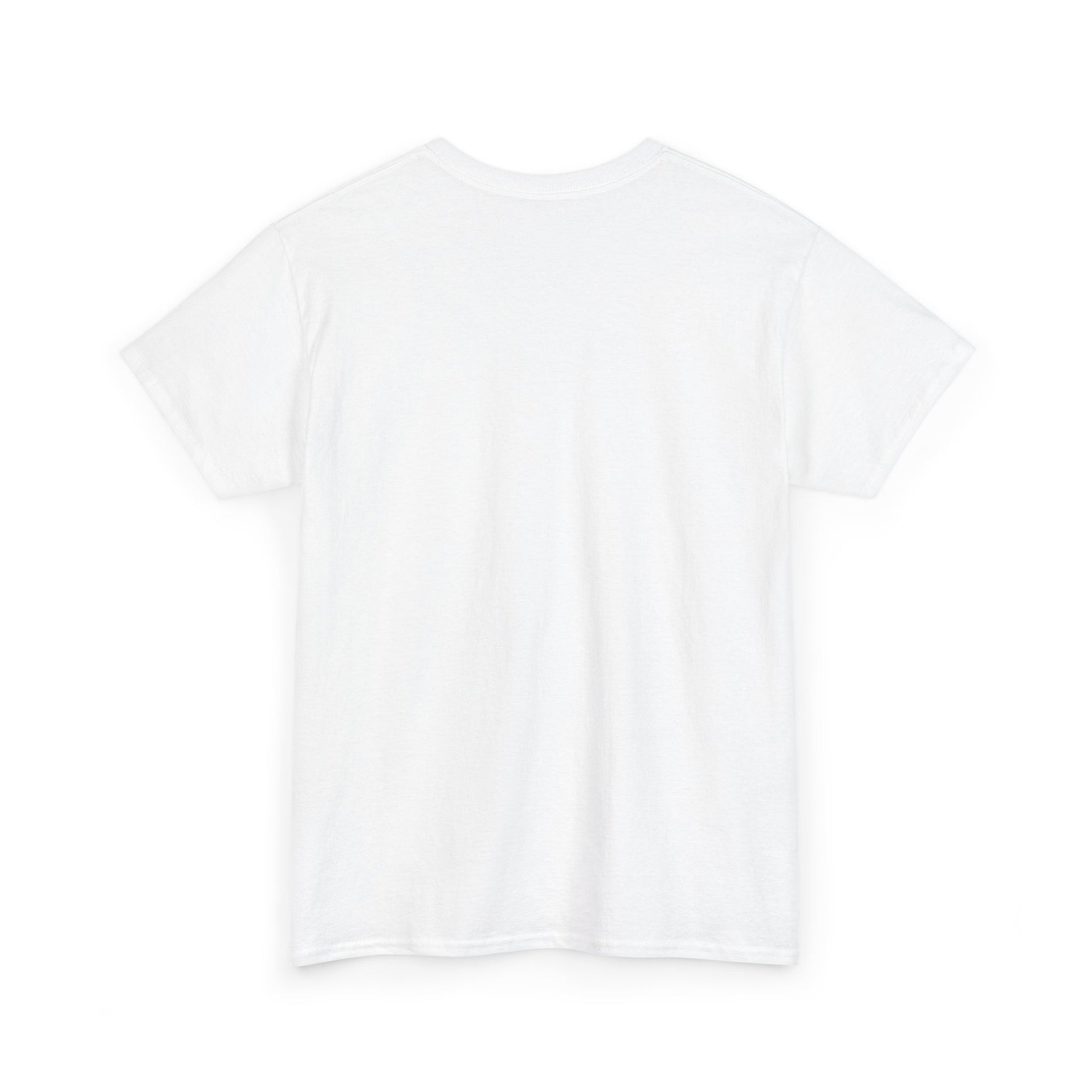 Back view of the Uncle Clarence BBQ T-Shirt in white, perfect for casual outings and summer barbecues